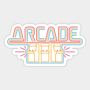 Vintage Arcade Sticker